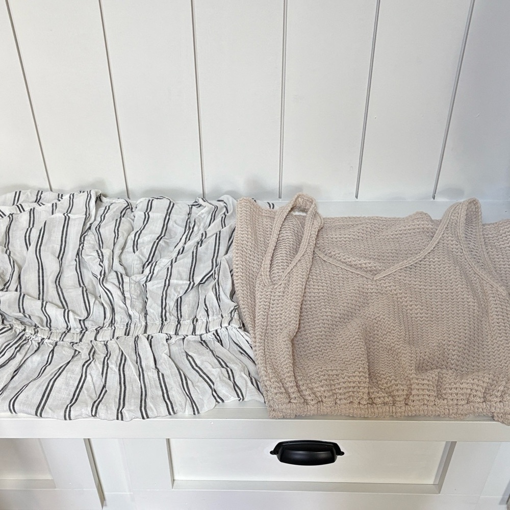 Cupshe Striped and Knit Swim Coverups